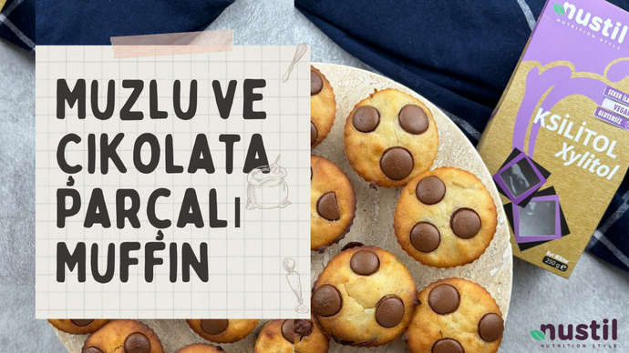 Muzlu ve Çikolata Parçalı Muffin