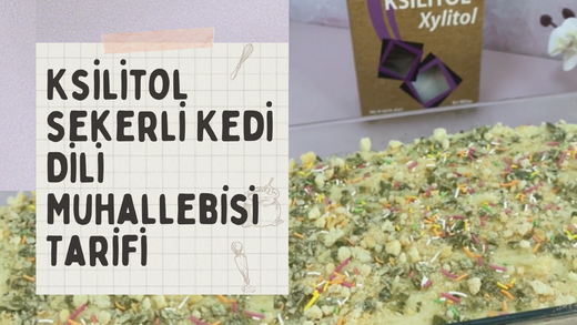 Ksilitol Şekerli Kedi Dili Muhallebisi Tarifi