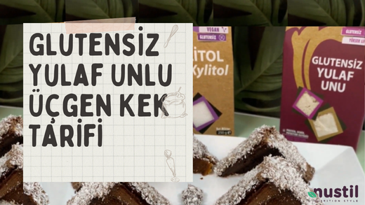 Glutensiz Yulaf Unlu Üçgen Kek Tarifi