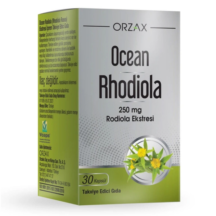 ORZAX Ocean Rhodiola Kapsül 250mg 30 Kapsül