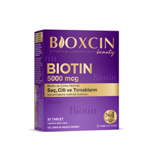 Görseli Galeri görüntüleyiciye yükleyin, BİOXCIN Biotin 5000MCg 30Tablet
