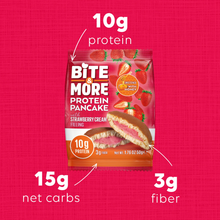 Görseli Galeri görüntüleyiciye yükleyin, BITE&amp;MORE Protein Pancake Çilek 50g
