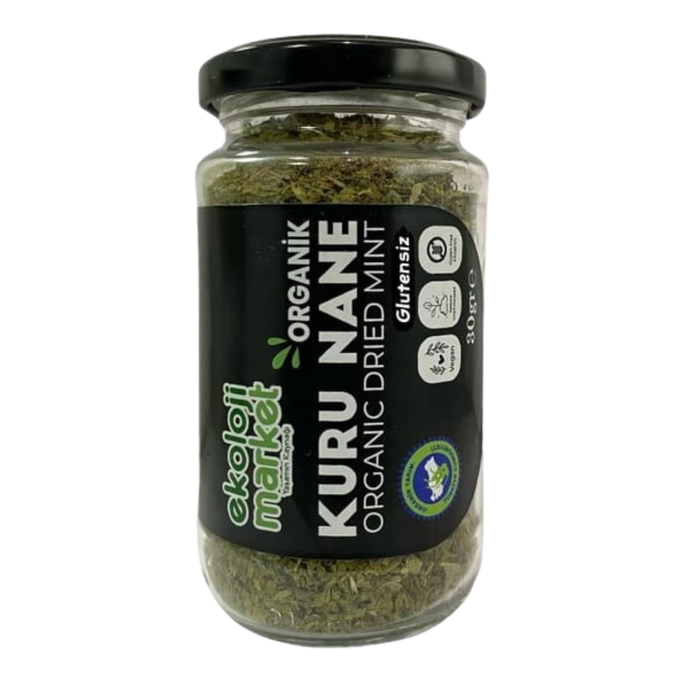 EKOLOJİ MARKET Organik Glutensiz Kavanoz Nane 30g