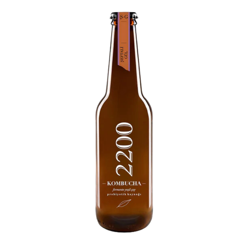 KOMBUCHA 2200 Şeftali Gül 330 ml