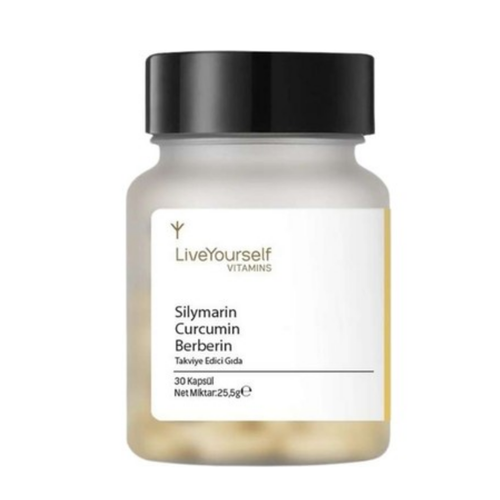 LIVE YOURSELF Silymarin Curcumin Berberin 30 Kapsül