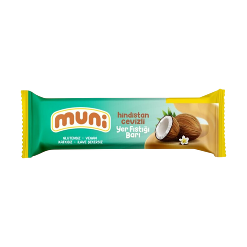 MUNİ Hindistan Cevizli Yer Fıstığı Barı 40g