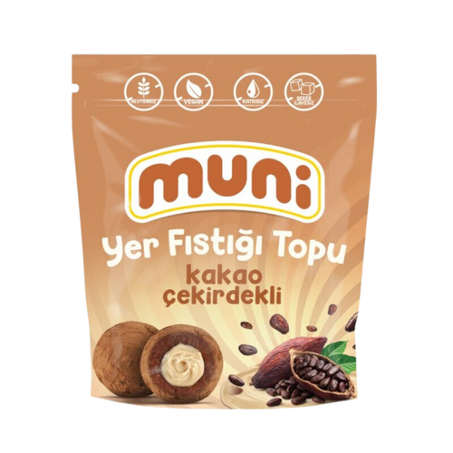 MUNİ Kakao Çekirdekli Yer Fıstığı Topu 80g