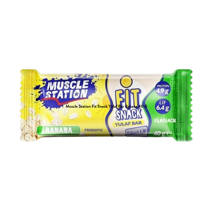 MUSCLE STATİON Fit Snack Yulaf Bar Muzlu 40g