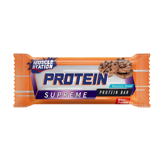 MUSCLE -STATİON -Supreme -Protein -Bar -Çikolata -Parçacıklı -40g