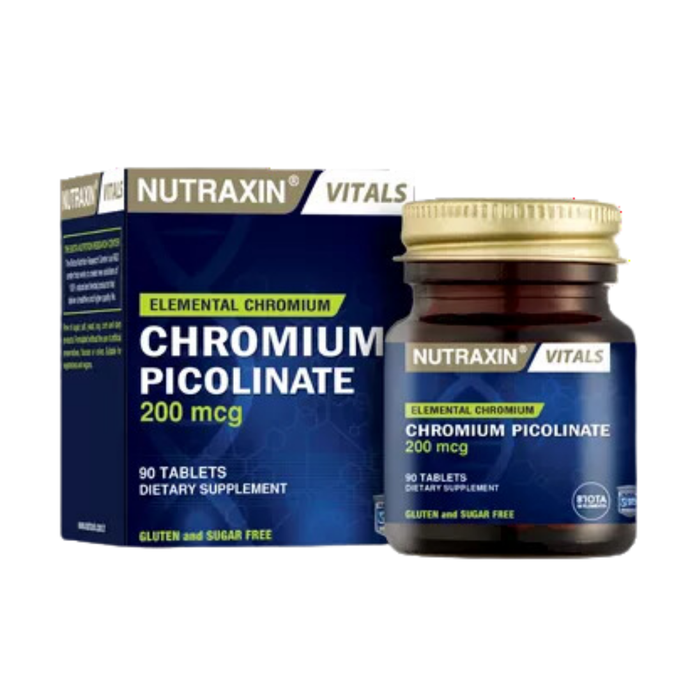 NUTRAXIN Chromium Picolinate - Krom Takviyesi 90 Tablet