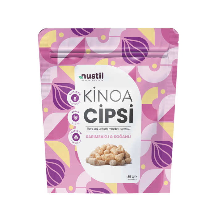 NUSTİL Sarımsaklı & Soğanlı Kinoa Cipsi 35g