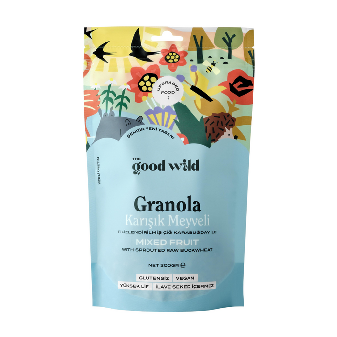 THE GOOD WİLD Granola (Filizlendirilmiş Karabuğdaylı & Karışık Meyveli) 300g