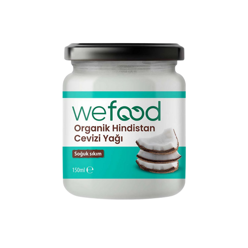 WEFOOD -Organik- Hindistan -Cevizi -Yağı -150ml -(Soğuk Sıkım)