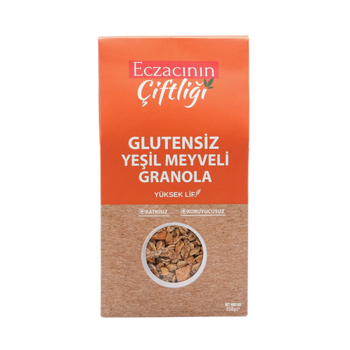 ECZACININ ÇİFTLİĞİ Glutensiz Yeşil Meyveli Granola 250g