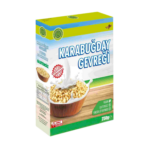 GLUTENSİZ FABRİKA Glutensiz Karabuğday Gevreği Tarçınlı 250g