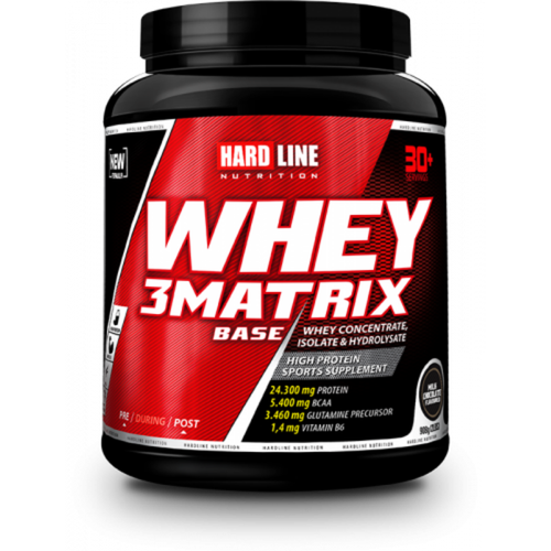 HARDLİNE Whey 3Matrix Base 908G - Çikolata