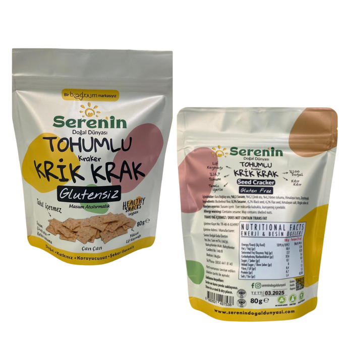 SEREN'İN DOĞAL DÜNYASI Tohumlu Kraker / Krik Krak 80g