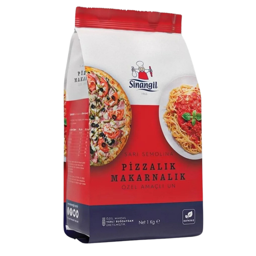 SİNANGİL Sarı Semolina Pizzalık Makarnalık Un 1kg