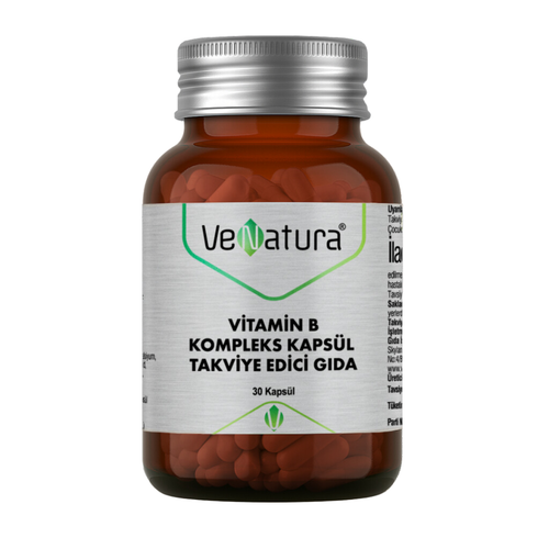 VENATURA Vitamin B Kompleks Kapsül Takviye Edici Gıda 30 Kapsül