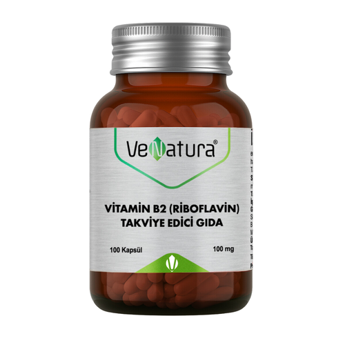 VENATURA Vitamin B2 (Riboflavin) Takviye Edici Gıda 100 Kapsül