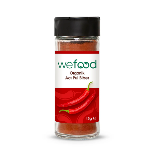 WEFOOD Organik Acı Pul Biber 45g