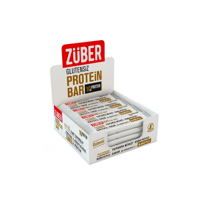 ZÜBER Bademli Protein Bar 35g (12 Adet)