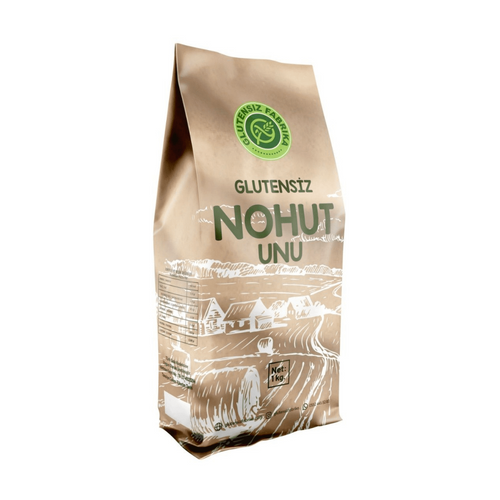 GLUTENSİZ FABRİKA Kepekli Çiğ Nohut Unu 1KG